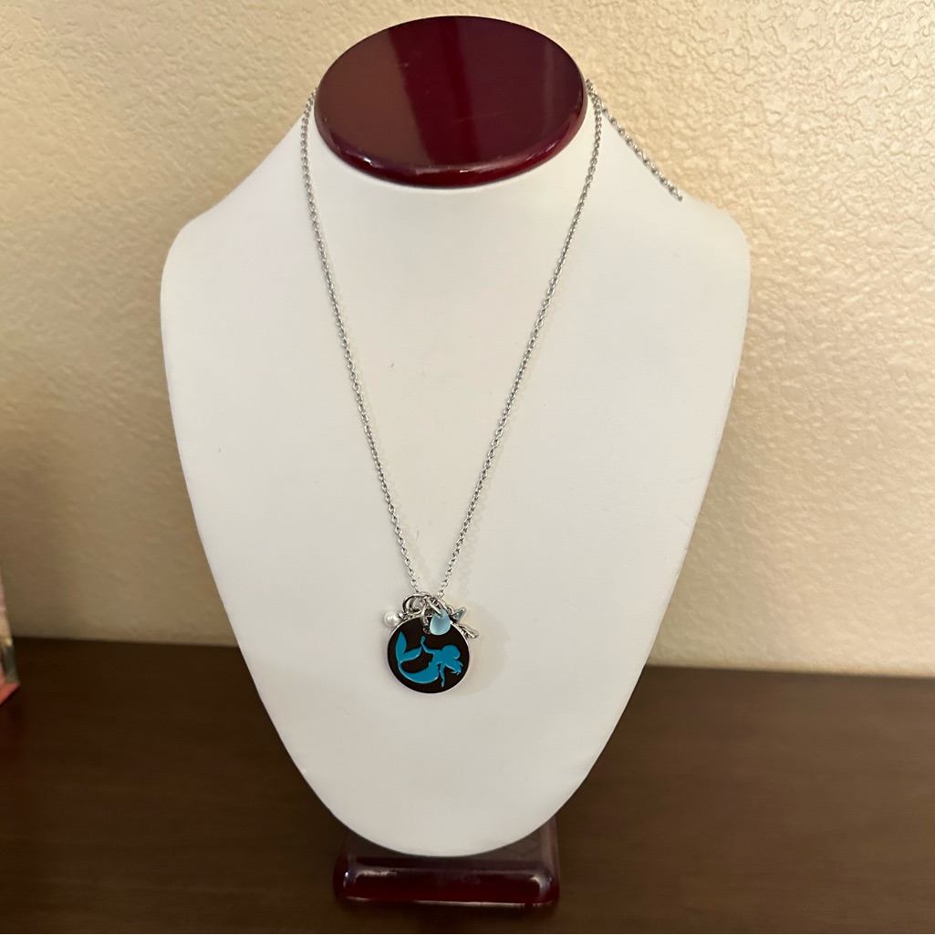 Womens Disneys Little Mermaid Necklace In Fashion Silver 14$